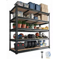 5-Tier Garage Shelving Units,Metal Heavy Duty Adjustable Storage Shelves,Loads 3000 LBS,Adjustable Garage Storage Shelving,Metal Storage