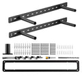 VEVOR Floating Shelf Brackets 2 Pcs, 150 lbs/68 kg Weight Capacity, 22x6.2x1.5 inch / 558.4x157.4x38.1 mm, Heavy Duty Hidden, Wall Mounting, Black