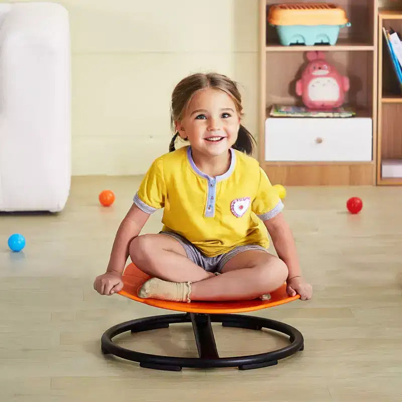 Fauteuil sensoriel rotatif 360 Elephant pour enfants avec base métallique antidérapante - Capacité de 100 kg