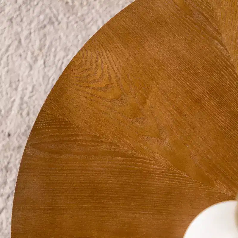 Table basse ronde ModernLuxe rétro avec rangement dissimulé, table d'appoint de salon en bois de style Mid-Century