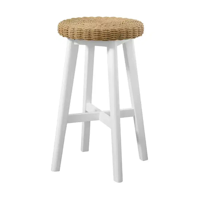 Tabouret de bar rond Alaterre Furniture 24 po, blanc