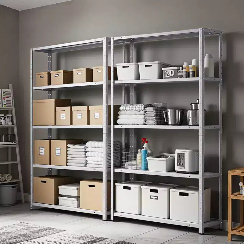 Étagères de garage robustes, capacité de 1134 kg, unité de rangement métallique à 5 niveaux, réglable pour garde-manger, cuisine, sous-sol, salle de bain, buanderie