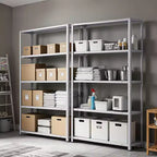 Étagères de garage robustes, capacité de 1134 kg, unité de rangement métallique à 5 niveaux, réglable pour garde-manger, cuisine, sous-sol, salle de bain, buanderie