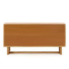 Buffet Christopher Knight Home Larkspur moderne à 4 portes en bois d'acacia et rotin