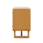 Buffet Christopher Knight Home Larkspur moderne à 4 portes en bois d'acacia et rotin