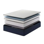 Matelas à ressorts ensachés en mousse à mémoire de forme gel rafraîchissant hybride Euro Top