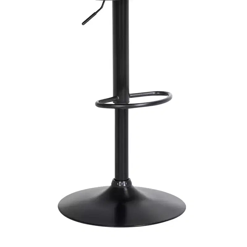Tabouret de bar pivotant et réglable GDFStudio Halsey en bois et similicuir