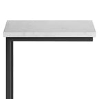 Table d'appoint Rhonda C avec plateau en marbre véritable