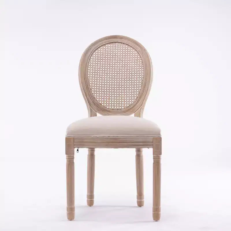 Chaises de salle à manger capitonnées en tissu GDFStudio Provence French Country (Lot de 2)