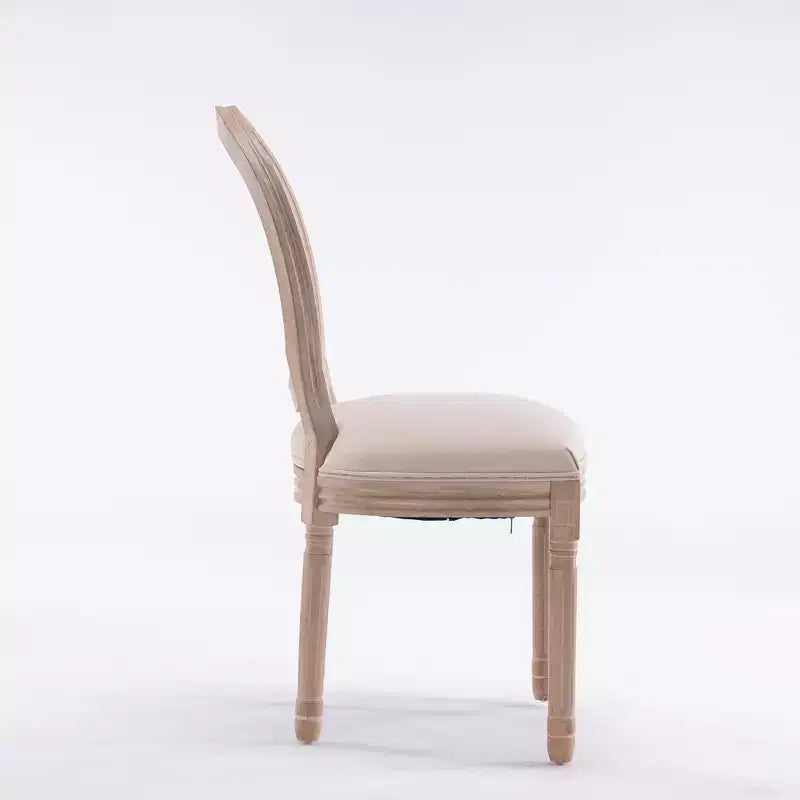 Chaises de salle à manger capitonnées en tissu GDFStudio Provence French Country (Lot de 2)
