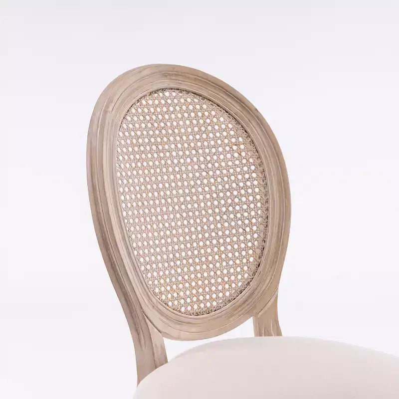 Chaises de salle à manger capitonnées en tissu GDFStudio Provence French Country (Lot de 2)