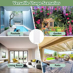 Panneau de clôture autoportant Dovelina Outdoor Metal Privacy Screen pour jardin, patio, terrasse, cour 72H x 35W/47W/70W/94W, 59H x 30W/60W