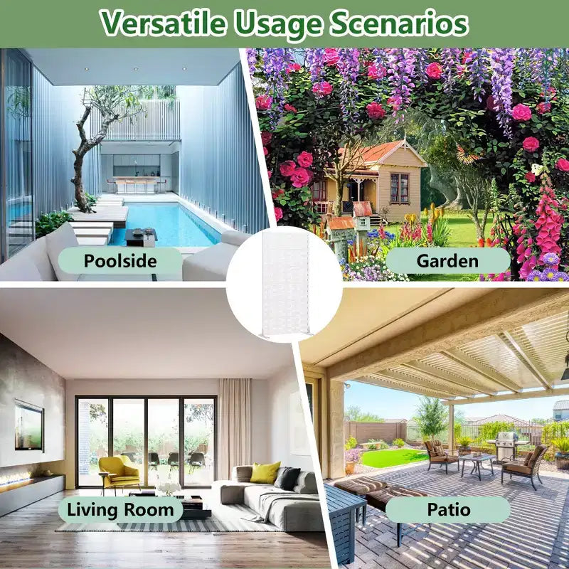 Panneau de clôture autoportant Dovelina Outdoor Metal Privacy Screen pour jardin, patio, terrasse, cour 72H x 35W/47W/70W/94W, 59H x 30W/60W