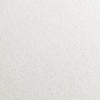 Fauteuil pivotant occasionnel Studio 55D Fontana 36 en tissu bouclette blanc cassé