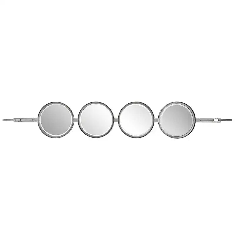 Miroir Mural Uttermost Button Silver Leaf 10 x 60