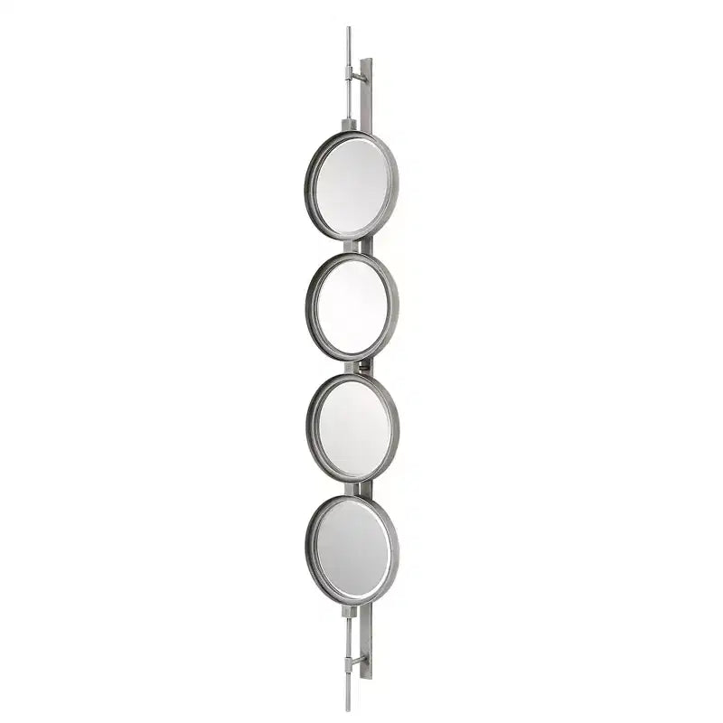 Miroir Mural Uttermost Button Silver Leaf 10 x 60