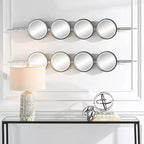 Miroir Mural Uttermost Button Silver Leaf 10 x 60