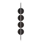 Miroir Mural Uttermost Button Silver Leaf 10 x 60
