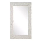 Uttermost Quarry Aged Ivory 28 x 48 Rectangular Wall Mirror