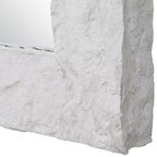 Miroir Mural Rectangulaire Uttermost Quarry Ivoire Vieilli 28 x 48