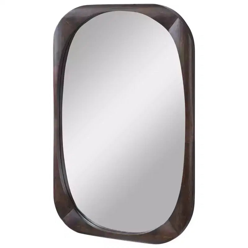 Miroir mural Uttermost Sheldon en noyer foncé 26 x 38