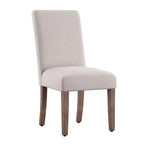 Chaises de salle à manger Parsons rembourrées en tissu Walton Park (lot de 2) - Naturel clair/beige - iNSPIREQ