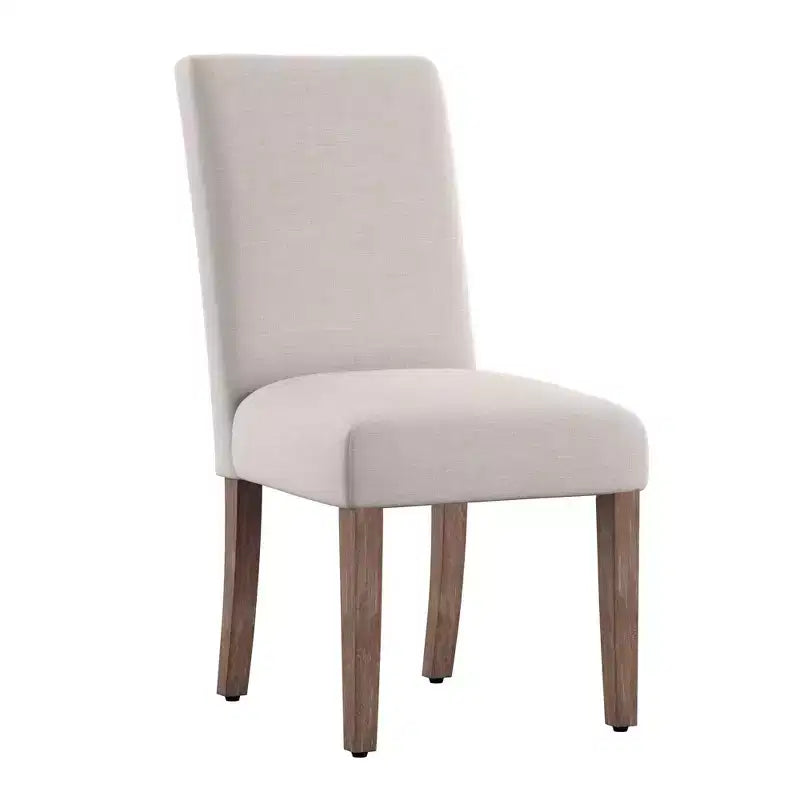 Chaises de salle à manger Parsons rembourrées en tissu Walton Park (lot de 2) - Naturel clair/beige - iNSPIREQ