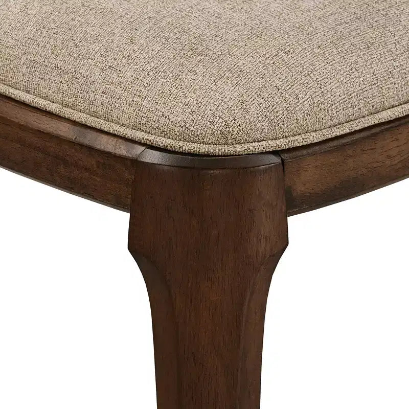 Chaises d'appoint rembourrées Kaiden au fini noyer (ensemble de 2) - Noyer - iNSPIREQ
