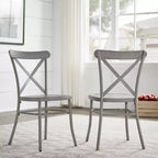 Chaises de salle à manger Perry en métal (Lot de 2) - iNSPIREQ