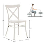 Chaises de salle à manger Perry en métal (Lot de 2) - iNSPIREQ
