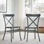 Chaises de salle à manger Perry en métal (Lot de 2) - iNSPIREQ