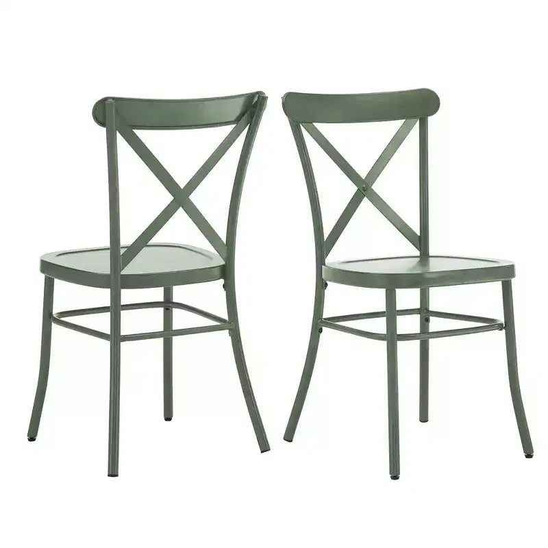 Chaises de salle à manger Perry en métal (Lot de 2) - iNSPIREQ