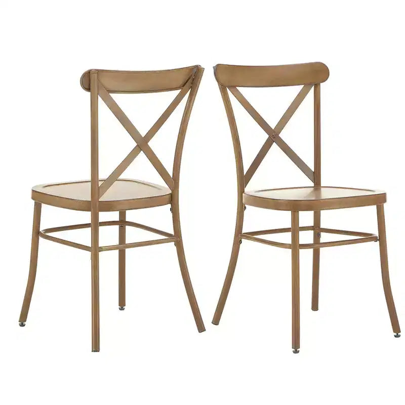 Chaises de salle à manger Perry en métal (Lot de 2) - iNSPIREQ
