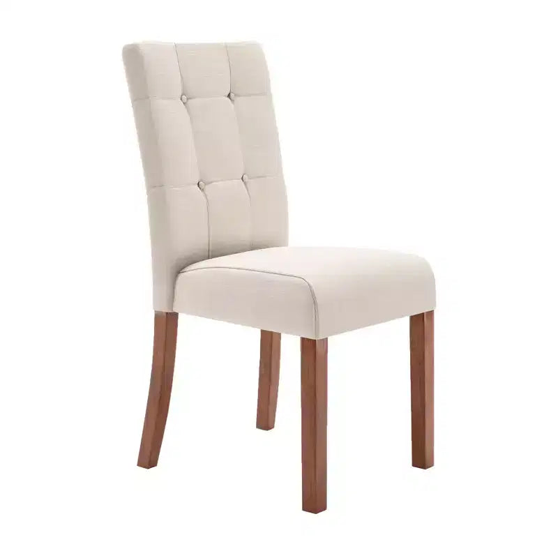 Chaises de salle à manger rembourrées Owen Cherry Finish (Lot de 2) - iNSPIREQ
