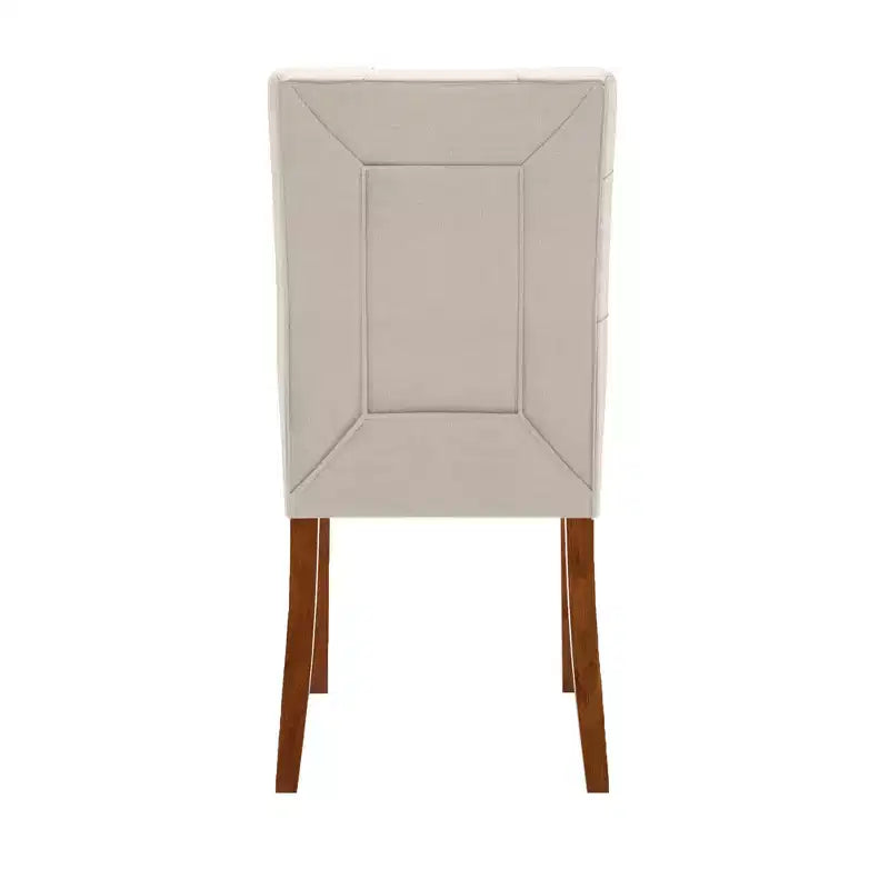 Chaises de salle à manger rembourrées Owen Cherry Finish (Lot de 2) - iNSPIREQ