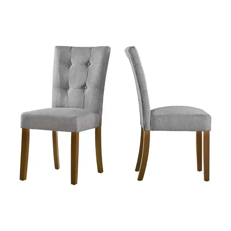 Chaises de salle à manger rembourrées Owen Cherry Finish (Lot de 2) - iNSPIREQ