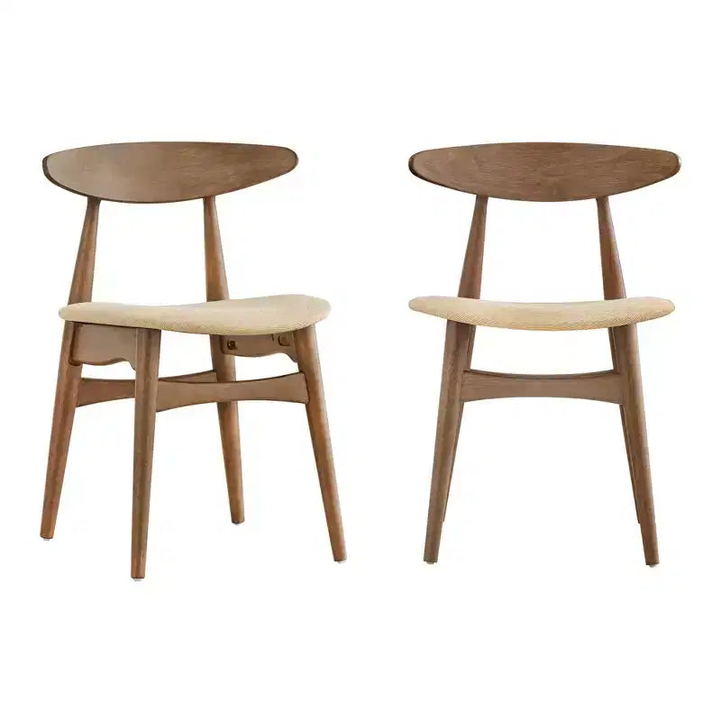 Chaises de salle à manger fuselées Cortland Mid-Century Modern (ensemble de 2) - iNSPIREQ