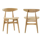 Chaises de salle à manger fuselées Cortland Mid-Century Modern (ensemble de 2) - iNSPIREQ