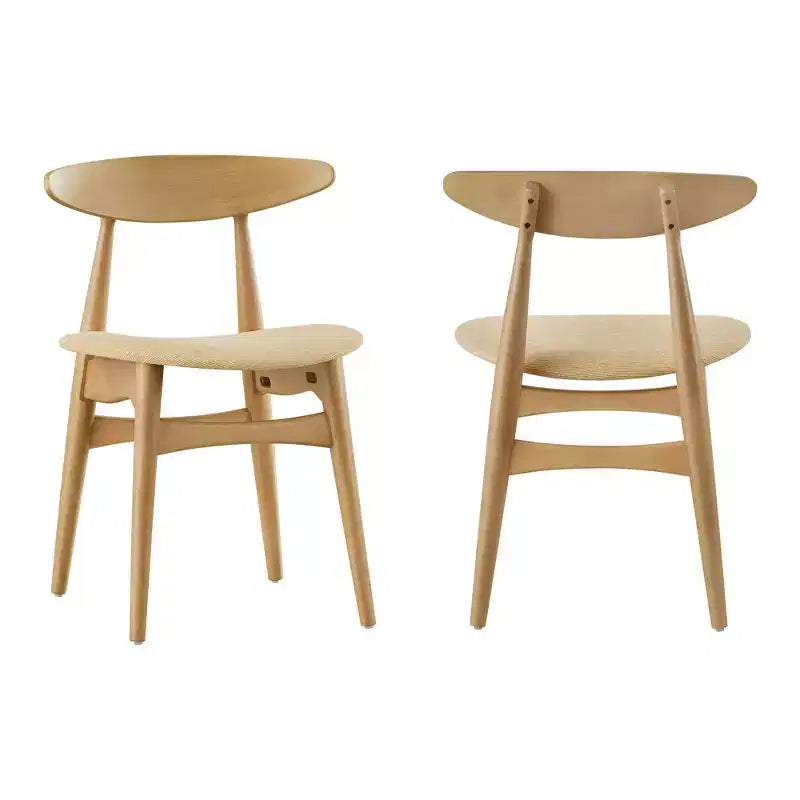 Chaises de salle à manger fuselées Cortland Mid-Century Modern (ensemble de 2) - iNSPIREQ