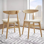 Chaises de salle à manger fuselées Cortland Mid-Century Modern (ensemble de 2) - iNSPIREQ