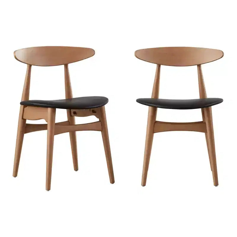 Chaises de salle à manger fuselées Cortland Mid-Century Modern (ensemble de 2) - iNSPIREQ