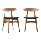 Chaises de salle à manger fuselées Cortland Mid-Century Modern (ensemble de 2) - iNSPIREQ