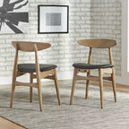 Chaises de salle à manger fuselées Cortland Mid-Century Modern (ensemble de 2) - iNSPIREQ