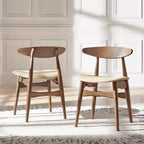 Chaises de salle à manger fuselées Cortland Mid-Century Modern (ensemble de 2) - iNSPIREQ