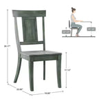 Chaises de salle à manger en bois South Hill Panel Back (Lot de 2) - iNSPIREQ