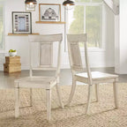 Chaises de salle à manger en bois South Hill Panel Back (Lot de 2) - iNSPIREQ