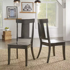 Chaises de salle à manger en bois South Hill Panel Back (Lot de 2) - iNSPIREQ