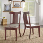 Chaises de salle à manger en bois South Hill Panel Back (Lot de 2) - iNSPIREQ