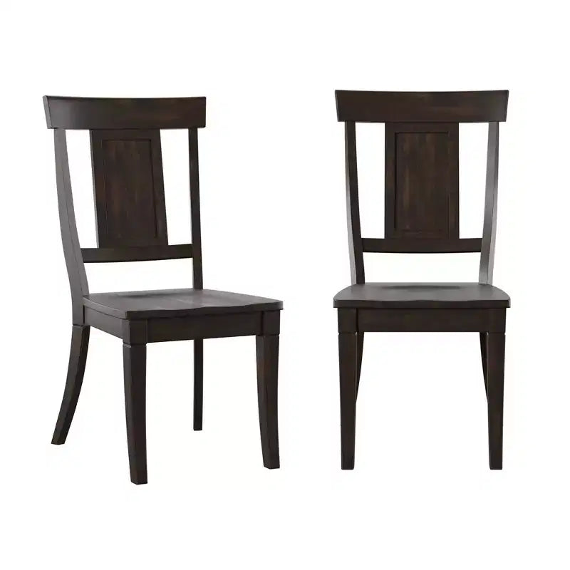 Chaises de salle à manger en bois South Hill Panel Back (Lot de 2) - iNSPIREQ