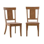 Chaises de salle à manger en bois South Hill Panel Back (Lot de 2) - iNSPIREQ